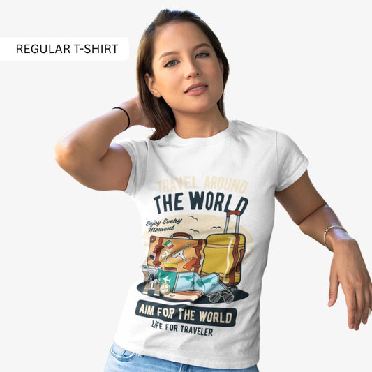 Travel the World Graphic T-Shirt – Adventure-Inspired Casual Wear