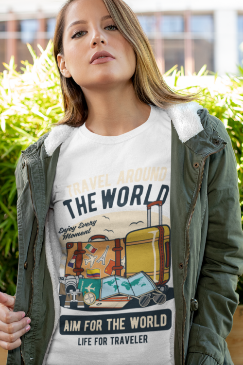 Travel the World Graphic T-Shirt – Adventure-Inspired Casual Wear