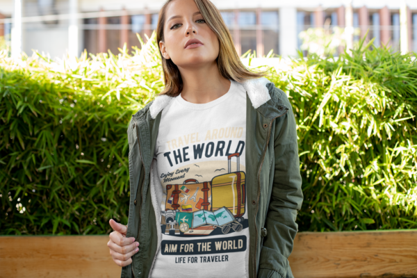 Travel the World Graphic T-Shirt – Adventure-Inspired Casual Wear